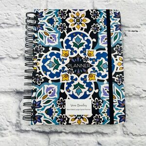 Vera Bradley Lisbon Medallion Cool Non Dated Large Spiral Planner 2023 2024